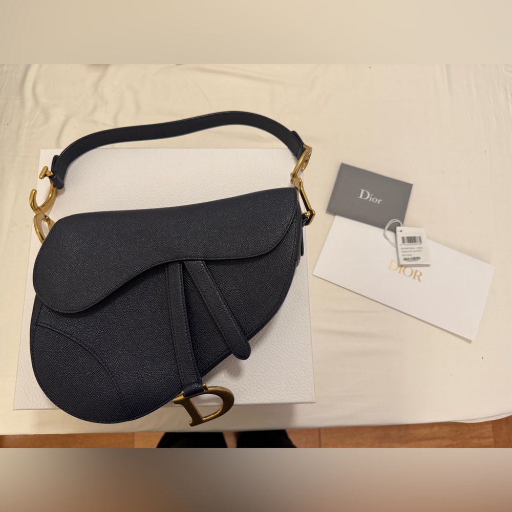 Dior Blue Saddle Bag